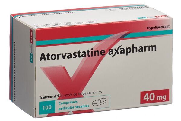 Atorvastatin axapharm Filmtabl 40 mg 100 Stk