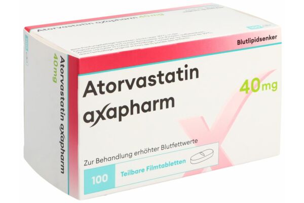 Atorvastatine axapharm cpr pell 40 mg 100 pce