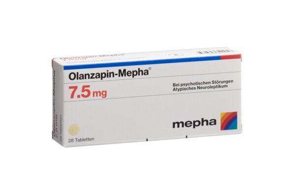 Olanzapin-Mepha cpr 7.5 mg 28 pce