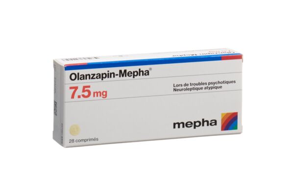 Olanzapin-Mepha Tabl 7.5 mg 28 Stk