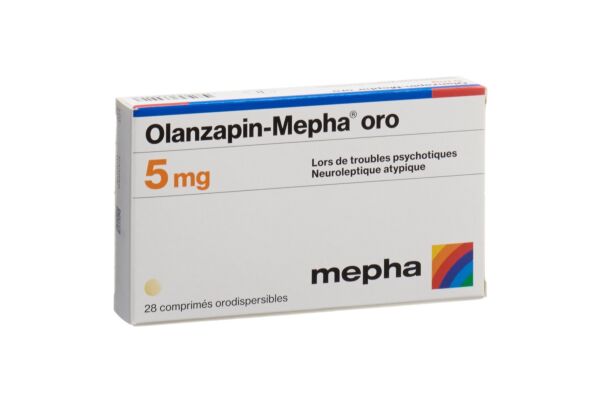 Olanzapin-Mepha oro cpr orodisp 5 mg 28 pce