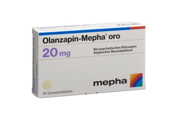 Olanzapin-Mepha oro cpr orodisp 20 mg 28 pce