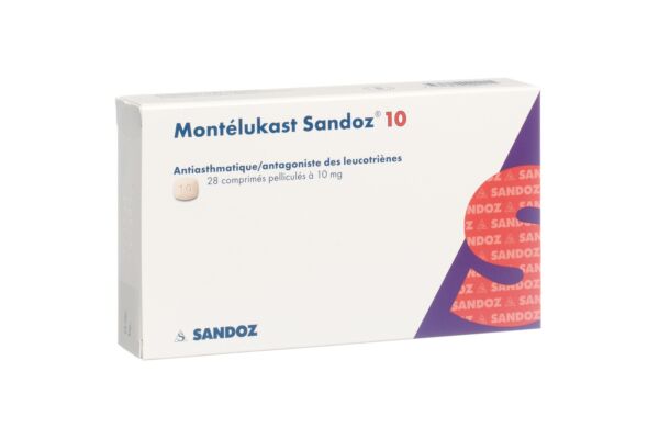 Montélukast Sandoz cpr pell 10 mg 28 pce