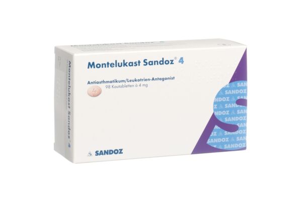 Montélukast Sandoz cpr croquer 4 mg 98 pce