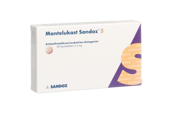 Montélukast Sandoz cpr croquer 5 mg 28 pce