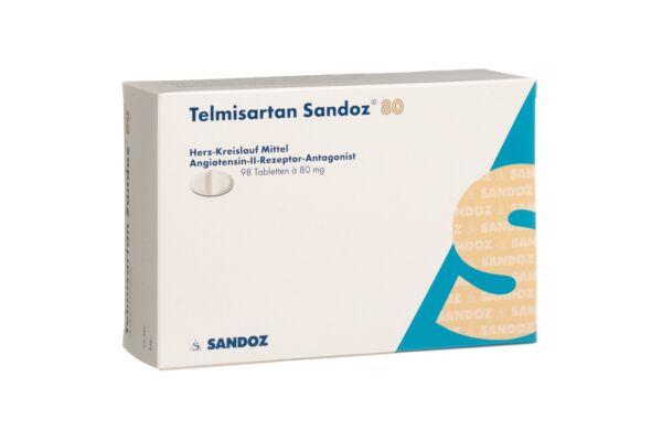 Telmisartan Sandoz Tabl 80 mg 98 Stk