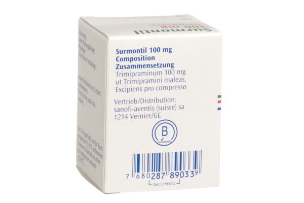 Surmontil cpr 100 mg bte 20 pce