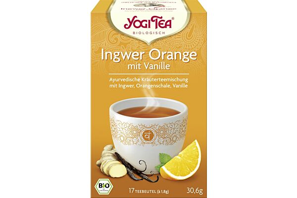 Yogi Tea Gingembre-Orange à la vanille 17 sach 1.8 g