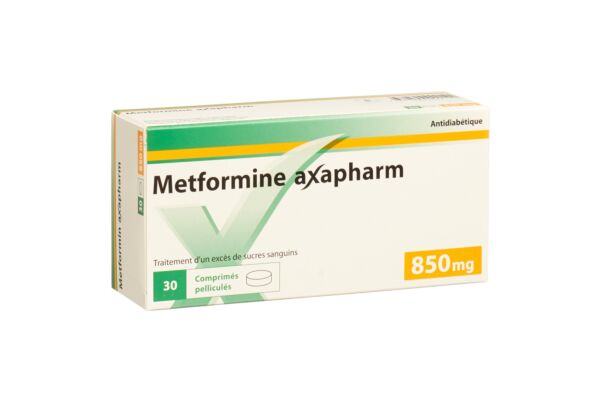 Metformine Axapharm cpr pell 850 mg 30 pce