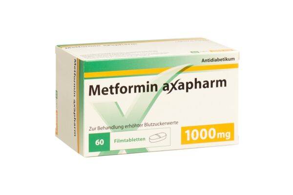 Metformine Axapharm cpr pell 1000 mg 60 pce