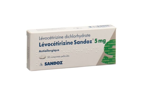 Levocetirizin Sandoz Filmtabl 5 mg 30 Stk