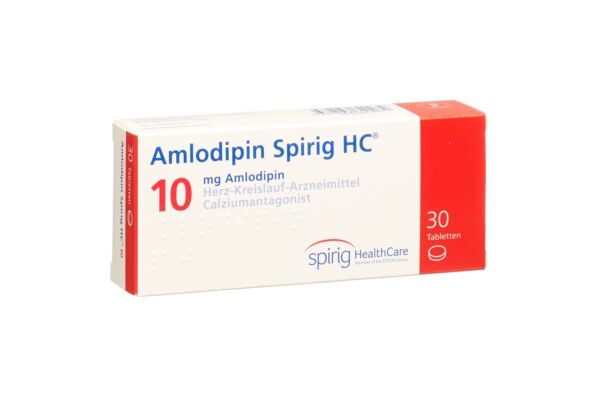 Amlodipin Spirig HC Tabl 10 mg 30 Stk