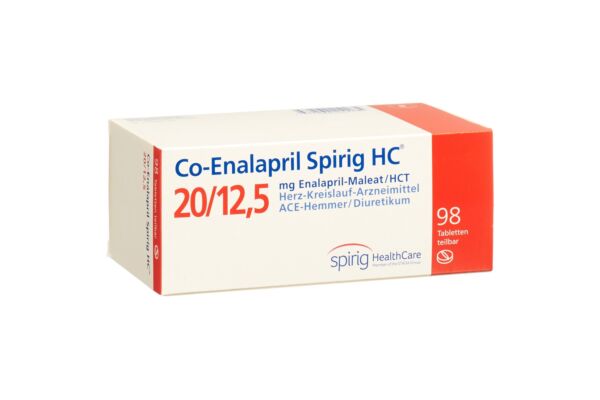 Co-Enalapril Spirig HC Tabl 20/12.5 mg 98 Stk