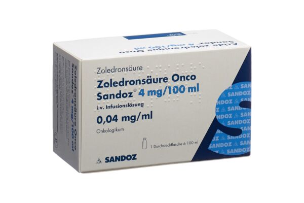 Acide zolédronique Onco Sandoz sol perf 4 mg/100ml flac