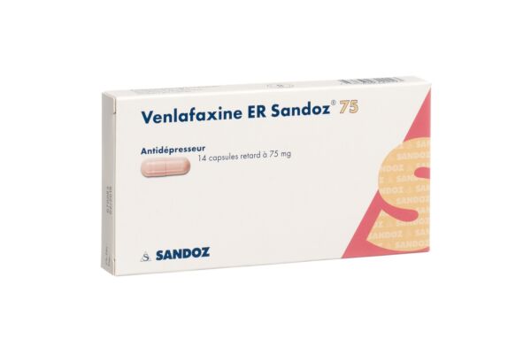 Venlafaxine ER Sandoz caps ret 75 mg 14 pce