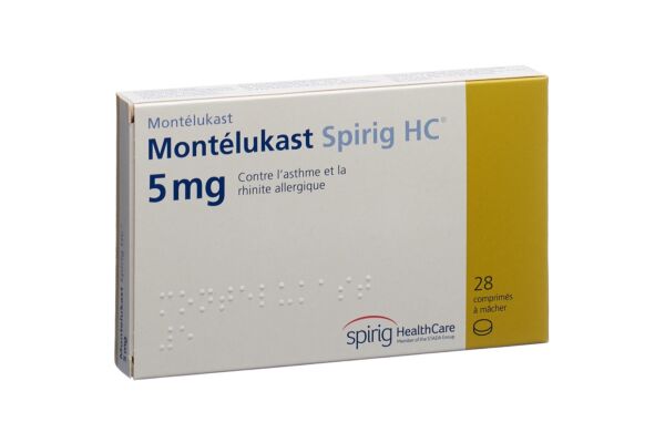 Montélukast Spirig HC cpr croquer 5 mg 28 pce