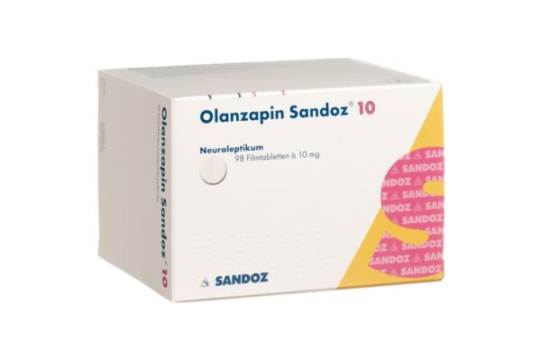 Olanzapin Sandoz Filmtabl 10 mg 98 Stk