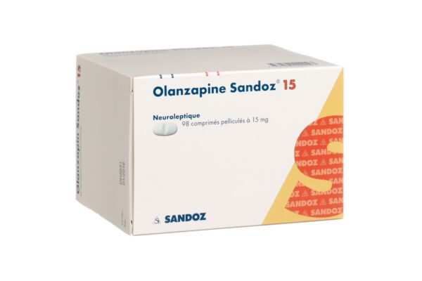 Olanzapine Sandoz cpr pell 15 mg 98 pce