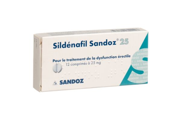 Sildenafil Sandoz Tabl 25 mg 12 Stk