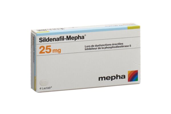 Sildenafil-Mepha Filmtabl 25 mg 4 Stk