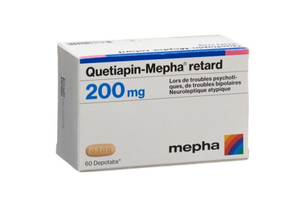 Quetiapin-Mepha retard Depotabs 200 mg 60 Stk