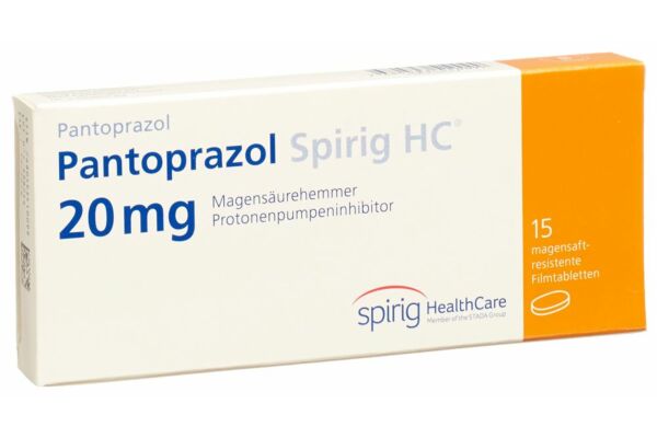 Pantoprazol Spirig HC Tabl 20 mg 15 Stk