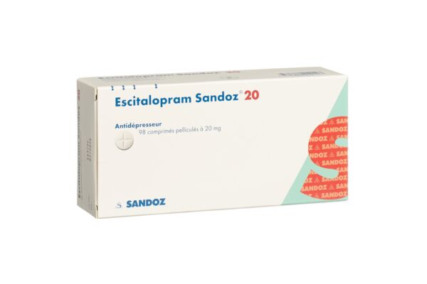 Escitalopram Sandoz cpr pell 20 mg 98 pce