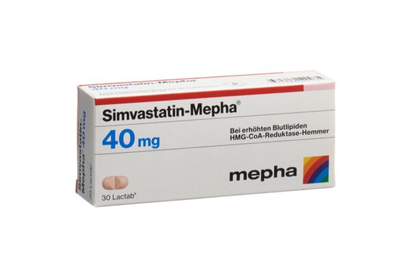 Simvastatin-Mepha Lactab 40 mg 30 pce