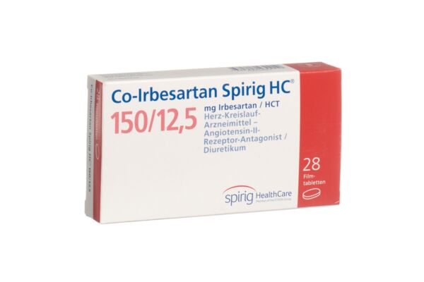 Co-Irbesartan Spirig HC Filmtabl 150/12.5mg 28 Stk