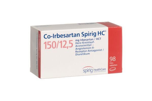 Co-Irbesartan Spirig HC Filmtabl 150/12.5mg 98 Stk