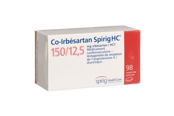 Co-Irbésartan Spirig HC cpr pell 150/12.5mg 98 pce