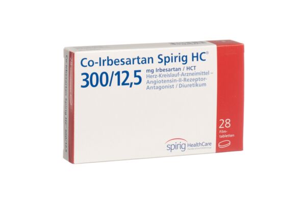 Co-Irbesartan Spirig HC Filmtabl 300/12.5mg 28 Stk