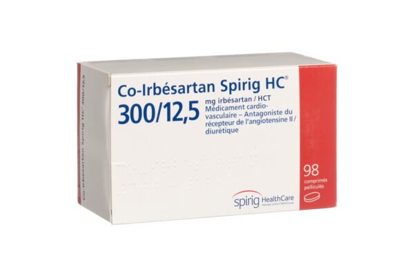 Co-Irbésartan Spirig HC cpr pell 300/12.5mg 98 pce