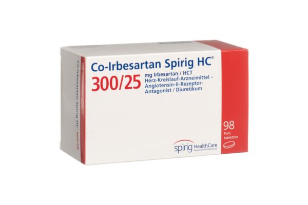 Co-Irbesartan Spirig HC Filmtabl 300/25mg 98 Stk