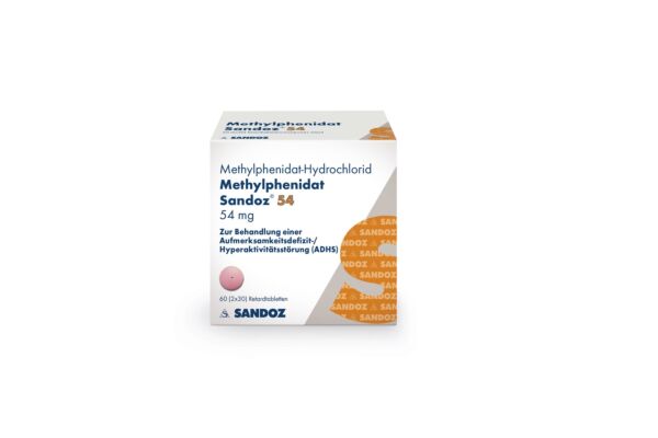 Methylphenidat Sandoz Ret Tabl 54 mg Ds 60 Stk