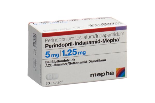 Perindopril-Indapamid-Mepha Filmtabl 5/1.25 mg Ds 30 Stk