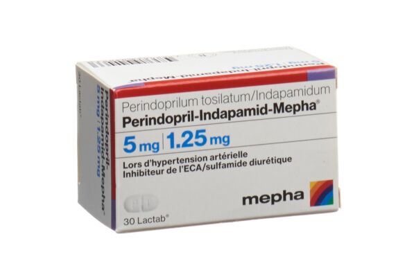 Perindopril-Indapamid-Mepha cpr pell 5/1.25 mg bte 30 pce