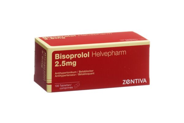 Bisoprolol Helvepharm cpr 2.5 mg 100 pce