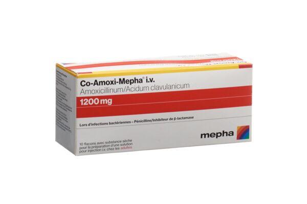 Co-Amoxi-Mepha subst sèche 1200 mg flac 10 pce