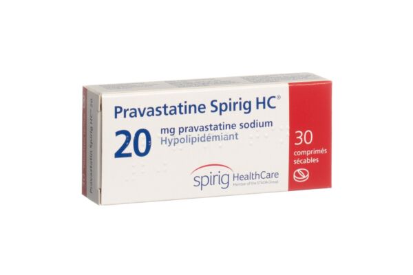 Pravastatine Spirig HC cpr 20 mg 30 pce