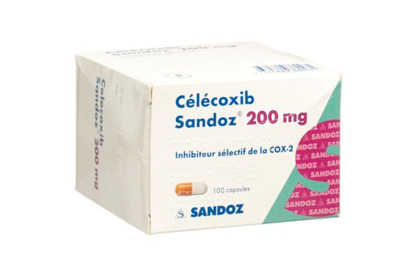 Célécoxib Sandoz caps 200 mg 100 pce