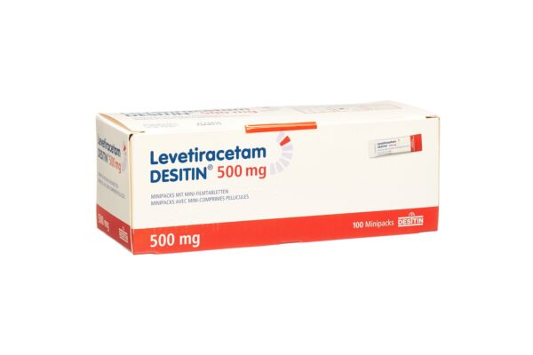 Levetiracetam DESITIN Minipacks avec mini-comprimés pelliculés 500 mg sach 100 pce