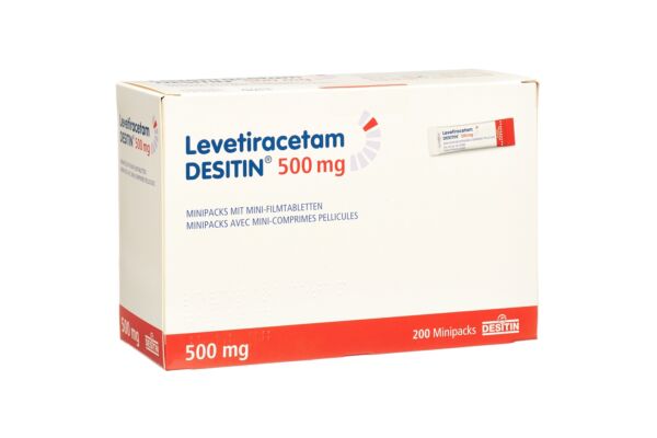 Levetiracetam DESITIN Minipacks avec mini-comprimés pelliculés 500 mg sach 200 pce