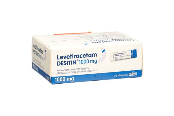 Levetiracetam DESITIN Minipacks mit Mini-Filmtabletten 1000 mg Btl 30 Stk