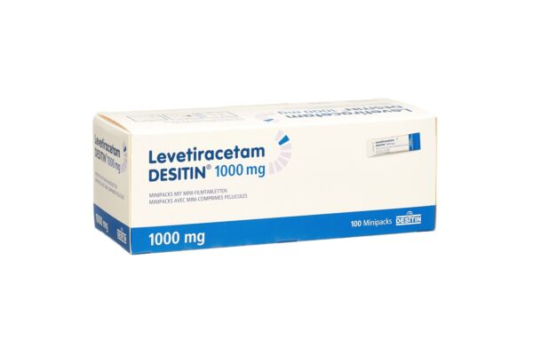 Levetiracetam DESITIN Minipacks avec mini-comprimés pelliculés 1000 mg sach 100 pce