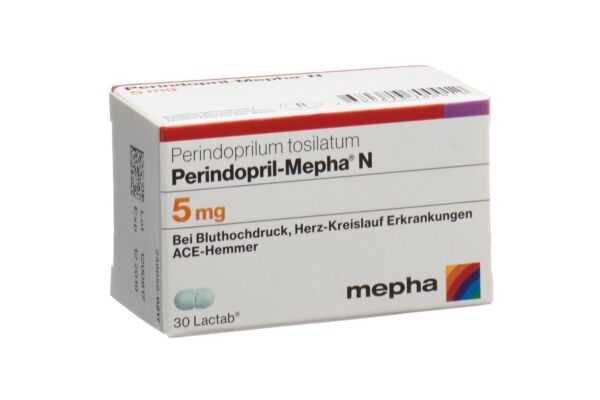 Périndopril-Mepha N Lactab 5 mg bte 30 pce