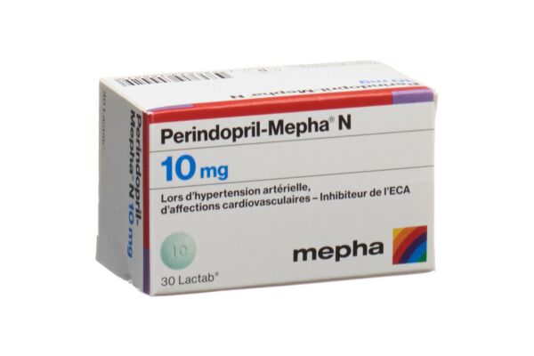 Périndopril-Mepha N Lactab 10 mg bte 30 pce