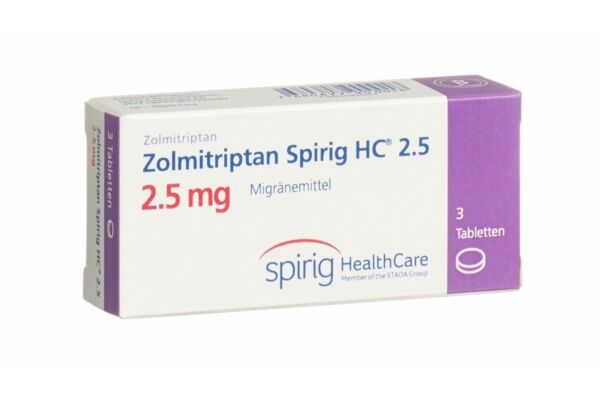 Zolmitriptan Spirig HC cpr 2.5 mg 3 pce