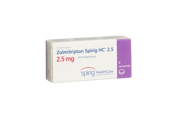 Zolmitriptan Spirig HC cpr 2.5 mg 6 pce