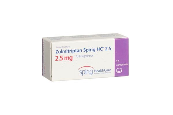 Zolmitriptan Spirig HC cpr 2.5 mg 12 pce